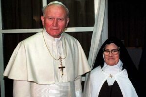 Saint John Paul II and Sister Lucia