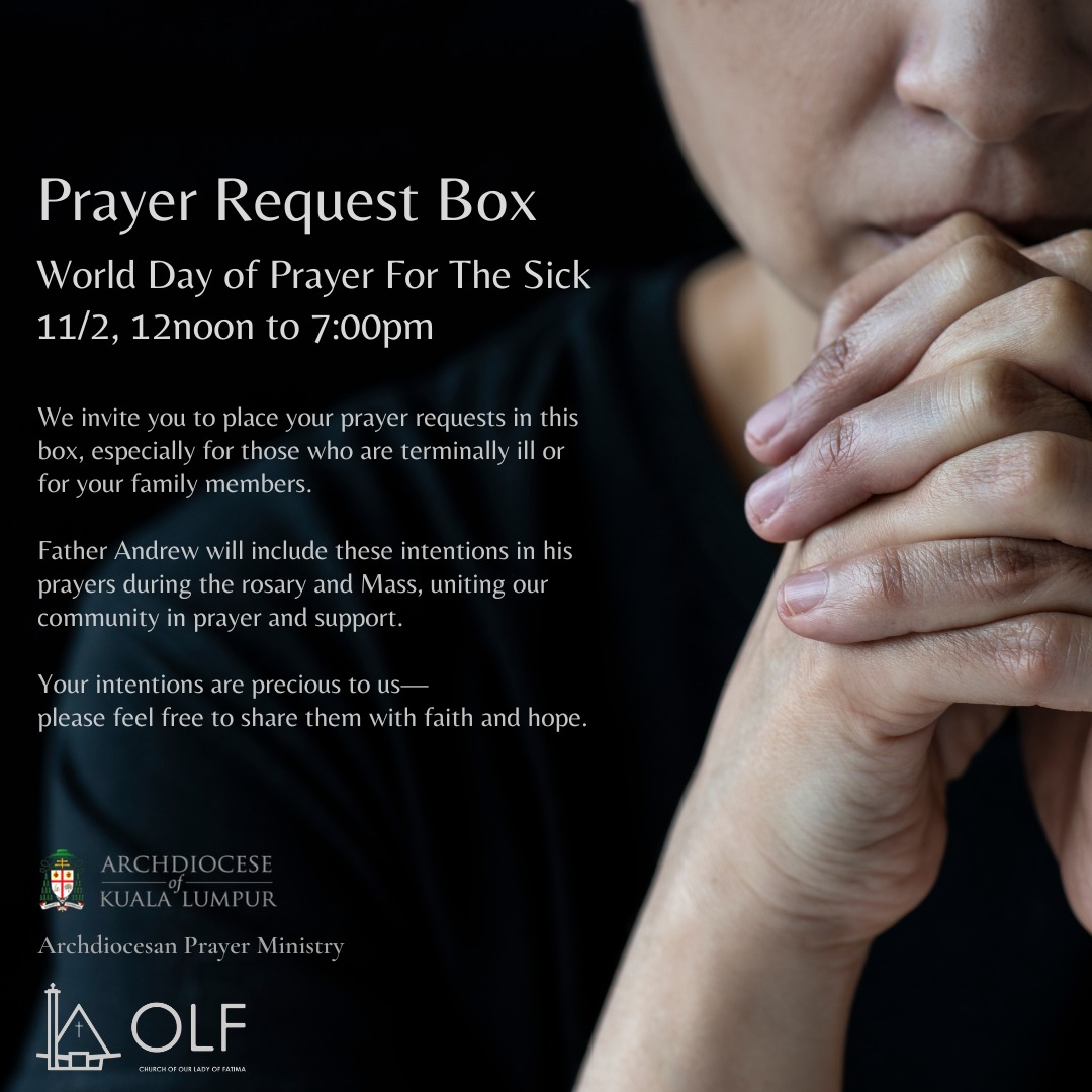 World Day of Prayer for the Sick | Prayer Request box